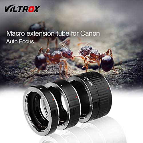 Viltrox Metal Mount Auto Focus AF Macro Extension Tube Ring Set 12mm20mm36mm for Canon EF EFS Lens DSLR Camera 760D 700D 80D 70D 5DII 5DIII 1300D - Image 3