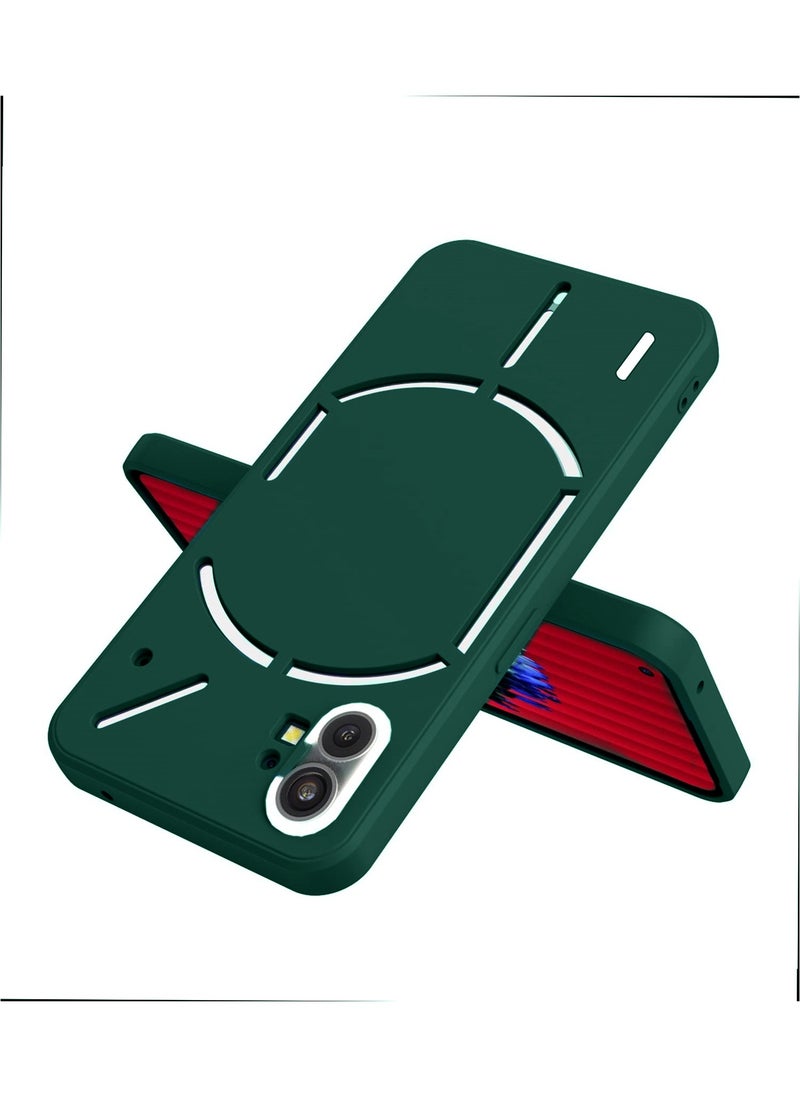 ELTRAZONE Liquid Silicone Ultra Thin TPU Phone Case Cover For Nothing Phone 1 5G 2022 Dark Green - Image 5
