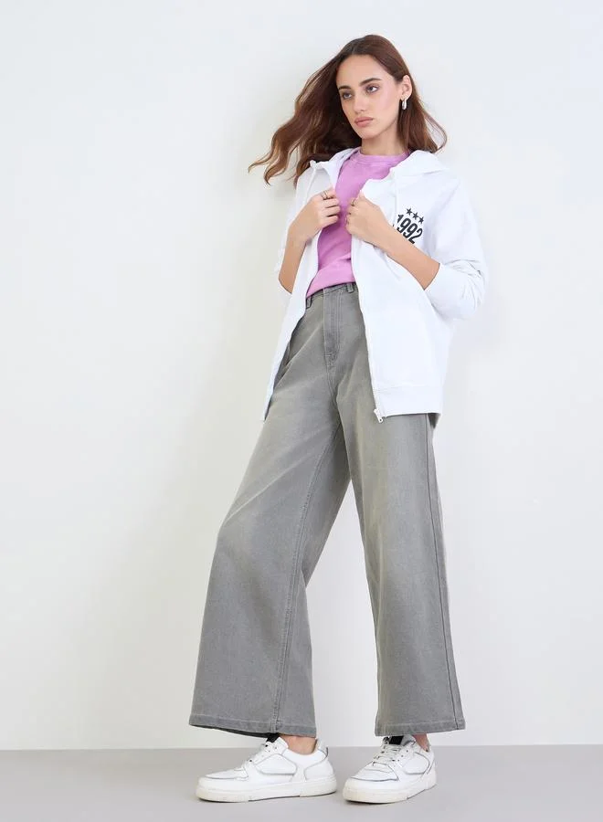 Styli Off White Oversized Hoodie