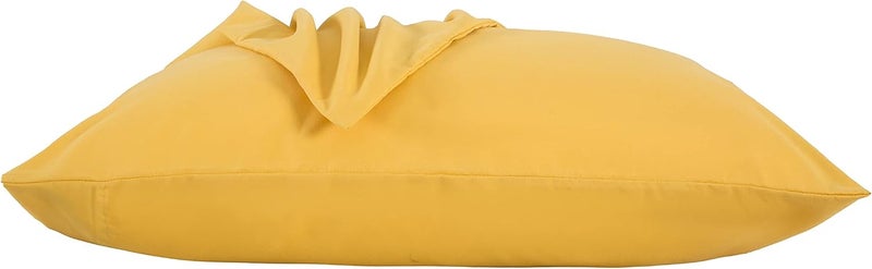 Ultra Soft Brushed Microfiber Standard Size 20"x30" Pillowcases Pair Set of 2 with Envelope Closure (20"x30" Standard, Spicy Mustard) - Image 3