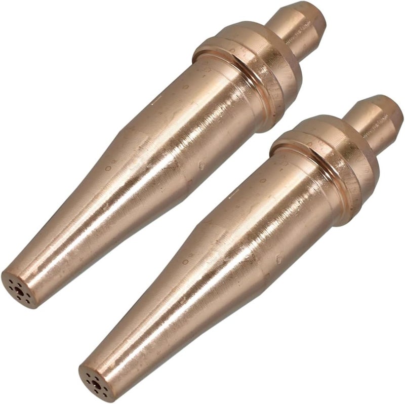 RIVERWELD Acetylene Cutting Tips 1-101 Size 3 and 3-1-101 for Victor-Style Oxygen Oxy Oxyfuel Cutter Torch Made of Copper PK2 - Image 1