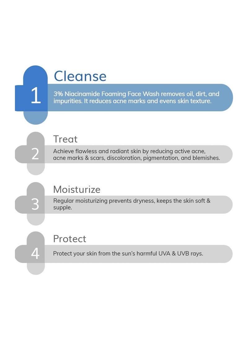 THE derma Co The Derma Co 3% Niacinamide Foaming Face Wash for Acne Marks - 100 ml  - Image 3