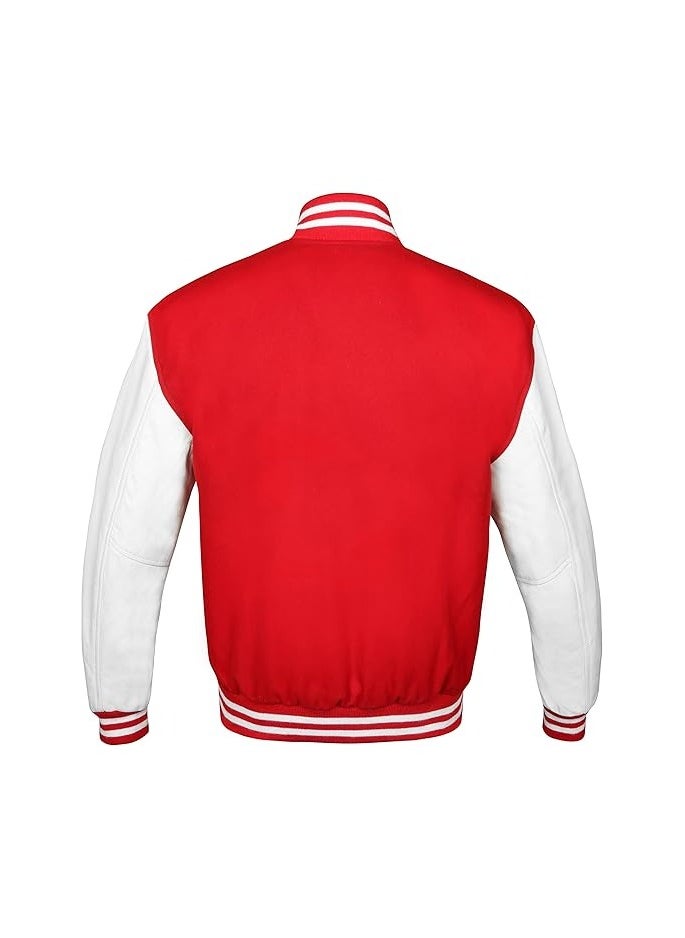 Generic - Unisex Varsity Jacket - Premium Quality, Multiple Color Combinations - Retro Style College Jacket for Men & Women - Image 1
