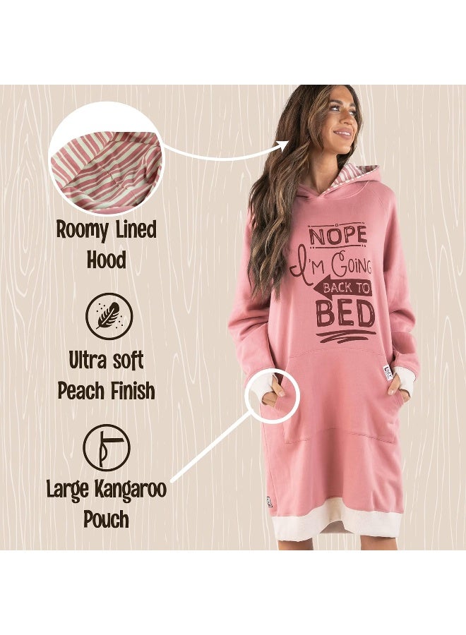 Lazy One Oversized Hoodie Sweatshirt, Comfortable Sleepwear