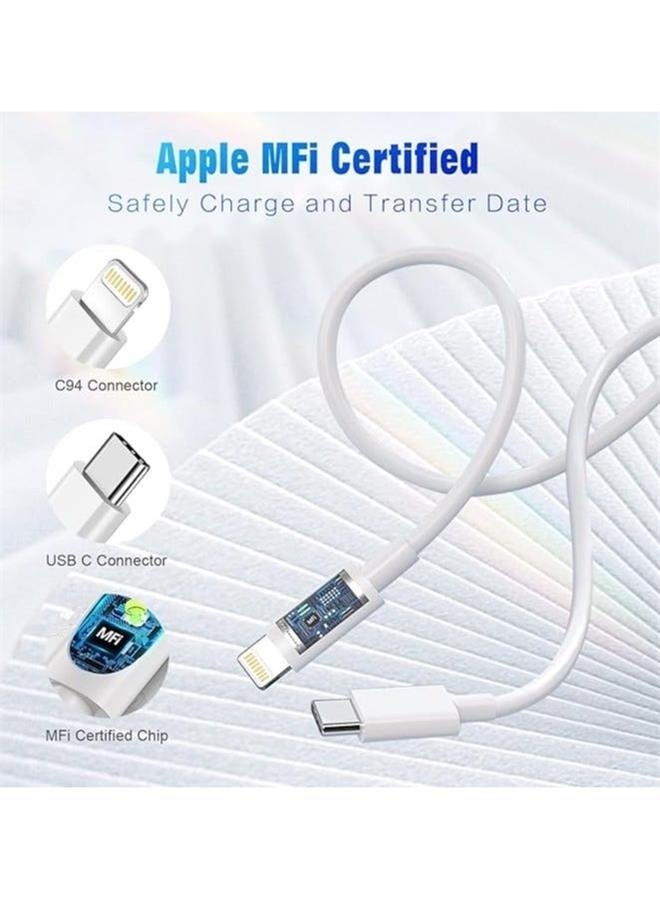 USB C to Lightning Cable 1Pack 6 FT Apple MFi Certified iPhone Fast Charger Type c to Lightning Cable iPhone Cord for iPhone14 13 12 11 Pro Max Xr Xs 8 7 6 Plus and More - Image 2