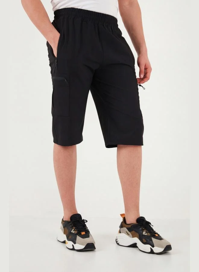 Buratti  Buratti Elastic Waistband Pocket Cargo Shorts Men's SHORTS 693763 for Men | Best Price UAE