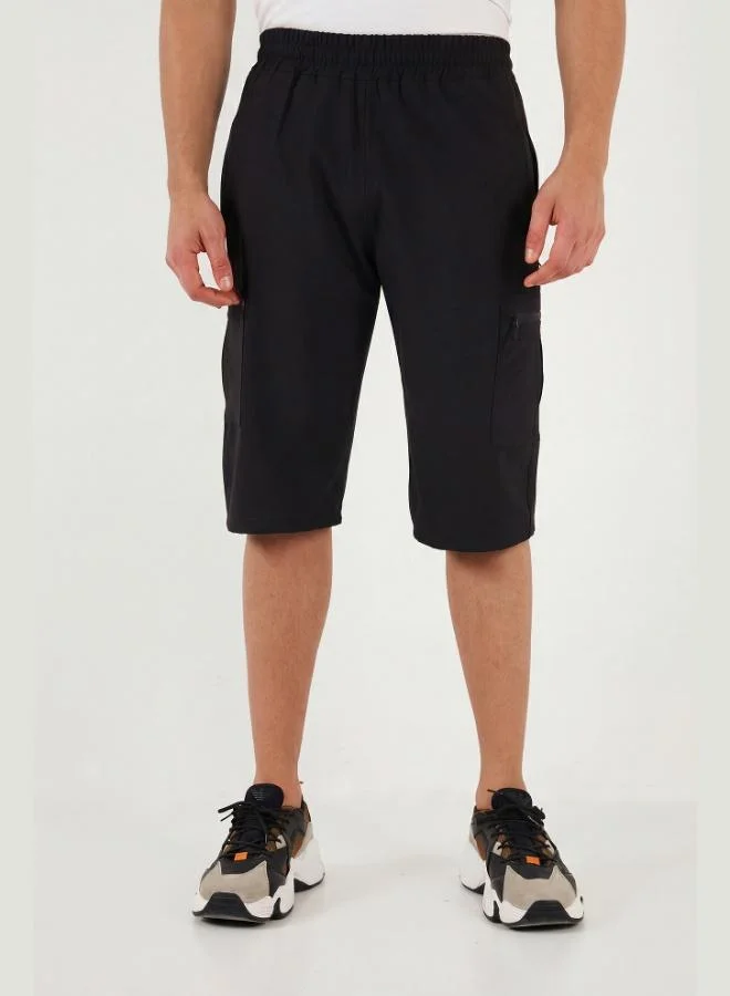 Buratti  Buratti Elastic Waistband Pocket Cargo Shorts Men's SHORTS 693763 for Men | Best Price UAE
