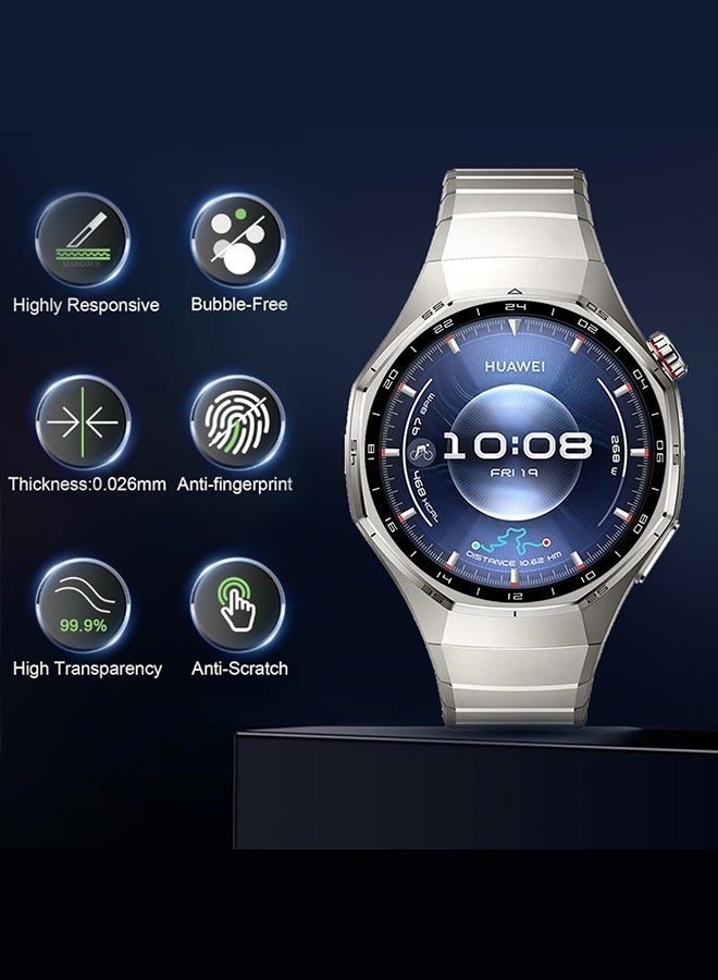 CATANES PMMA Screen Protector for Huawei Watch GT6 Pro - Durable Circular Screen Guard - Image 2