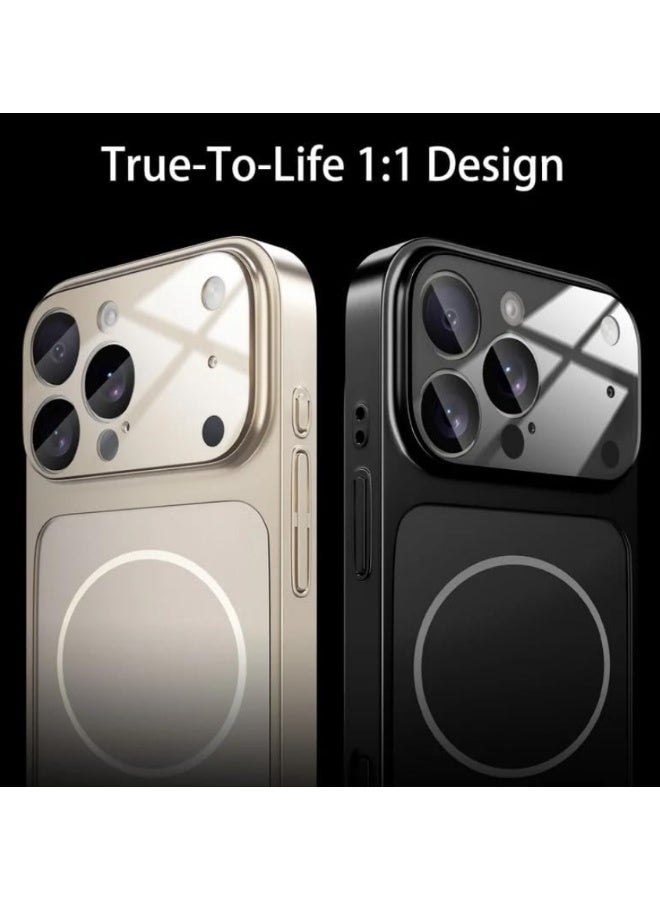 AG Glass Nano Matte Magnetic Case For iPhone 17 Pro Max Phone Case Ultra Slim Drom Protection, Military Grade Camera Perotection Magsafe Compatible Cover, Blue | WIDGETS MATRIX - Image 5