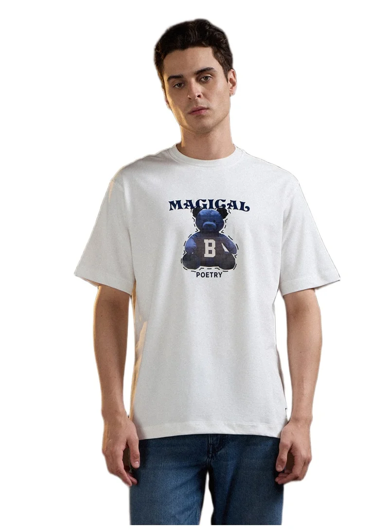 THE BEAR HOUSE Men’s Cotton T-Shirt – Soft, Breathable & Comfortable, Perfect for Casual Wear, Ideal for Everyday & Summer