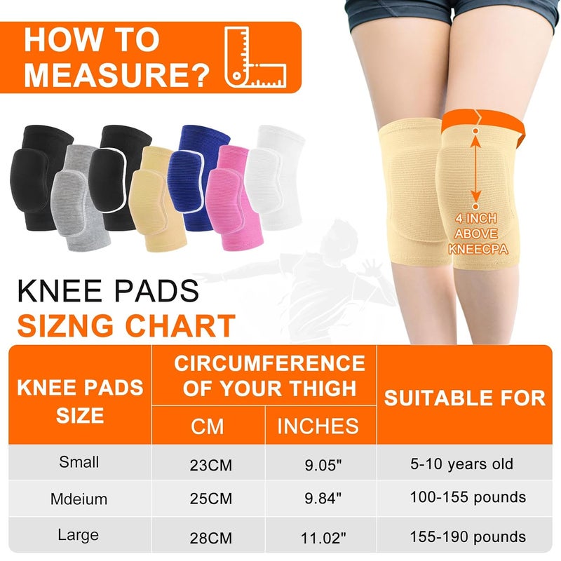HISFFOG Volleyball Knee Pads for Women, Men, Youth, Girls, Kids, Knee brace for Volleyball Basketball Football Dance Yoga Tennis Running Cycling Workout Climbing Wrestling - Image 2