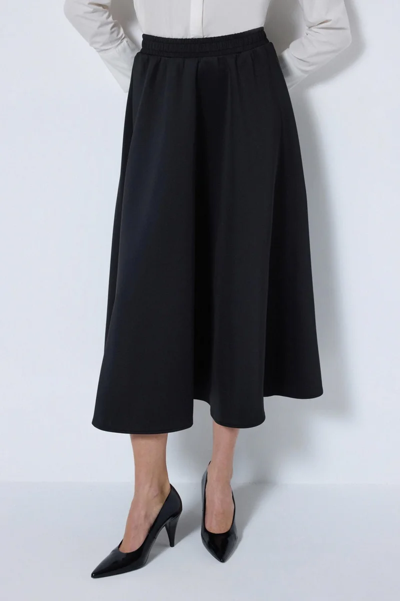 توتشي Elastic Waist Scuba Skirt
