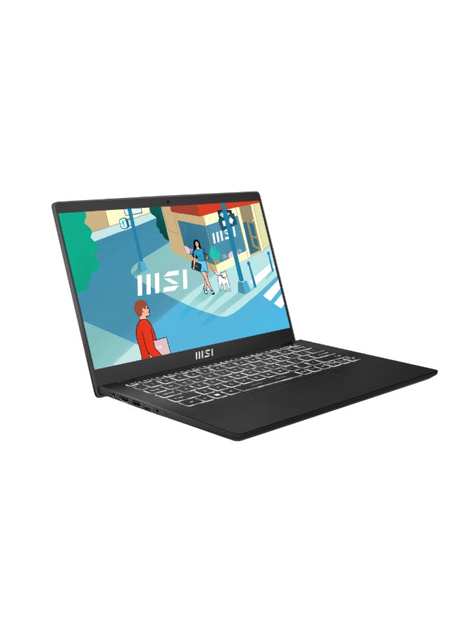 MSI Modern 14 C7M 14-Inch Display, Ryzen 7 7730U Processor/8GB RAM/512GB SSD/Windows 11 Home/AMD Radeon Graphics English/Arabic Classic Black english_arabic Classic Black - Image 2
