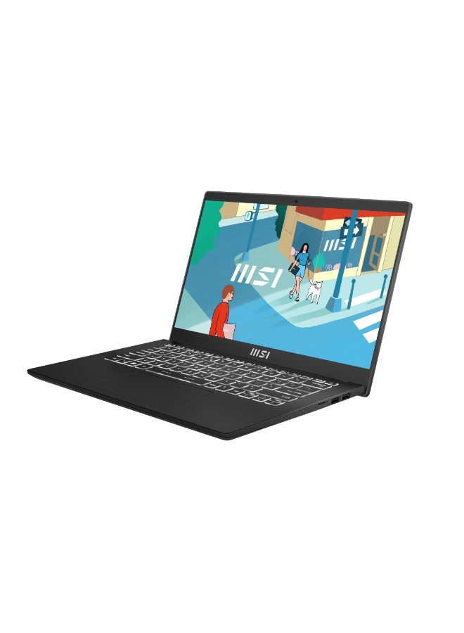 MSI Modern 14 C7M 14-Inch Display, Ryzen 7 7730U Processor/8GB RAM/512GB SSD/Windows 11 Home/AMD Radeon Graphics English/Arabic Classic Black english_arabic Classic Black - Image 3