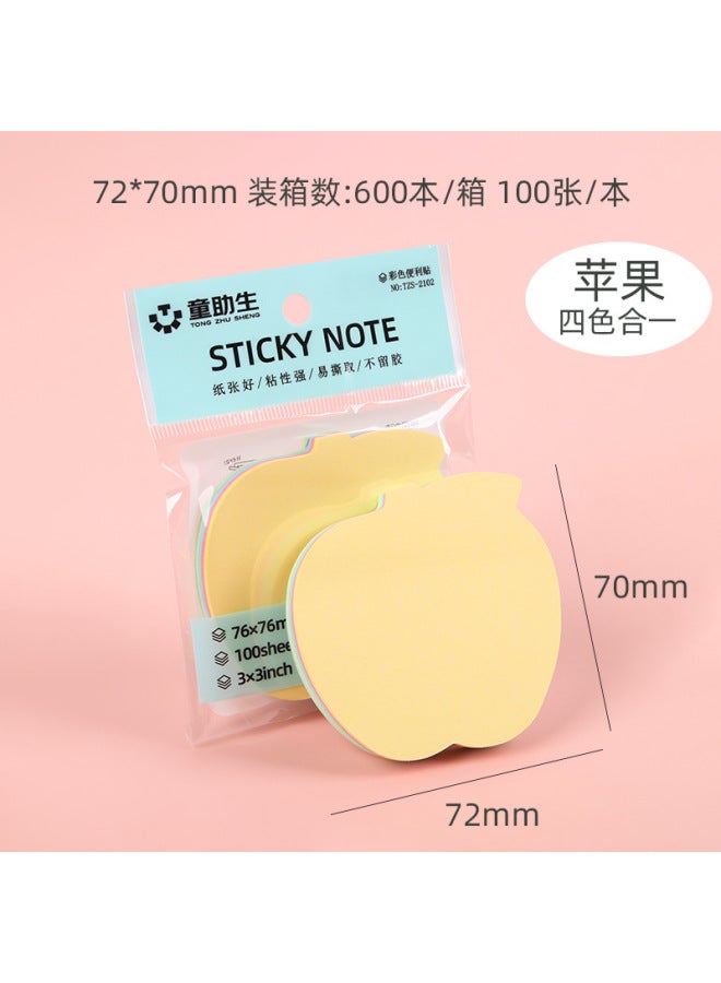 HELPS Colorful Sticky Notes, Cute Creative Sticky Notes, Customized Office Stationery Note Pads, Tearable Student Message Note Paper - Image 1