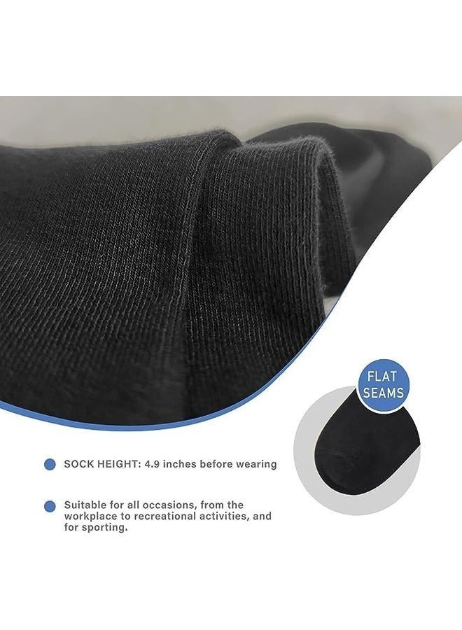 دياموند تو 6 أزواج من الجوارب القطنية الفاخرة للرجال - جوارب رجالية رسمية مريحة بمقاس موحد - خامة ممشطة للغاية - مقاسات الاتحاد الأوروبي 40-45 (متعددة - 6 أزواج، 6) - Image 3