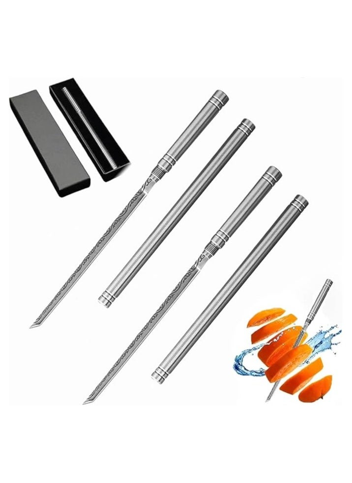 Aideli Portable Multi-Purpose Fruit Knife for Outdoor Use with Sheath, Multifunctional Fruit Knife for Outdoor Use with Case, One Fruit Knife (1 Piece)  - Image 1