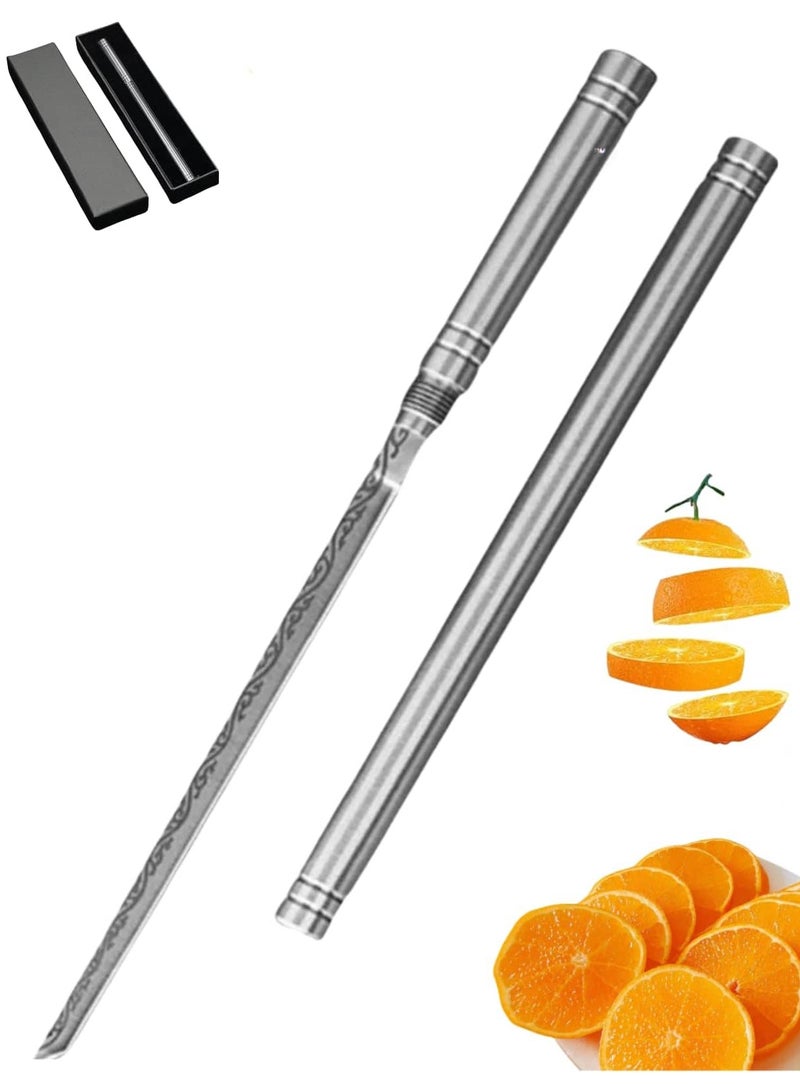 Aideli Portable Multi-Purpose Fruit Knife for Outdoor Use with Sheath, Multifunctional Fruit Knife for Outdoor Use with Case, One Fruit Knife (1 Piece)  - Image 1