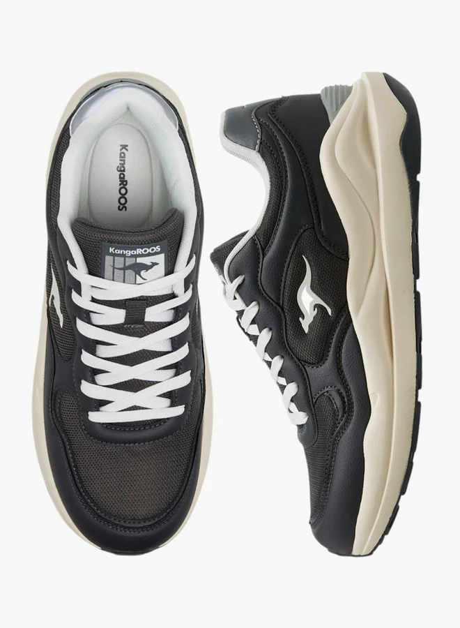 kangaROOS Men's Panelled Sports Shoes with Lace-Up Closure
