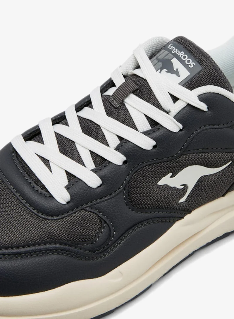 kangaROOS Men's Panelled Sports Shoes with Lace-Up Closure