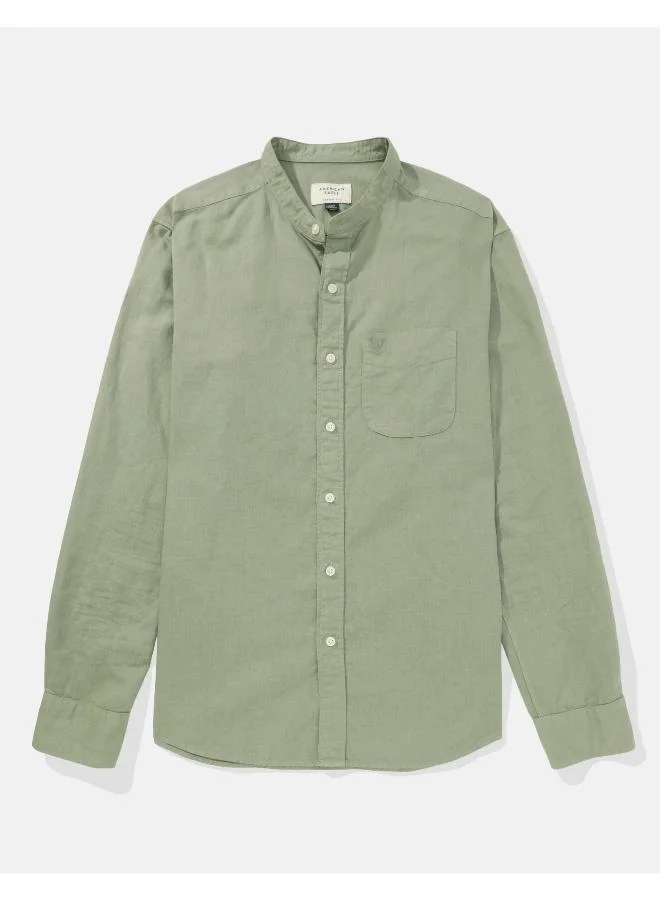امريكان ايجل Band Collar Regular Fit Shirt