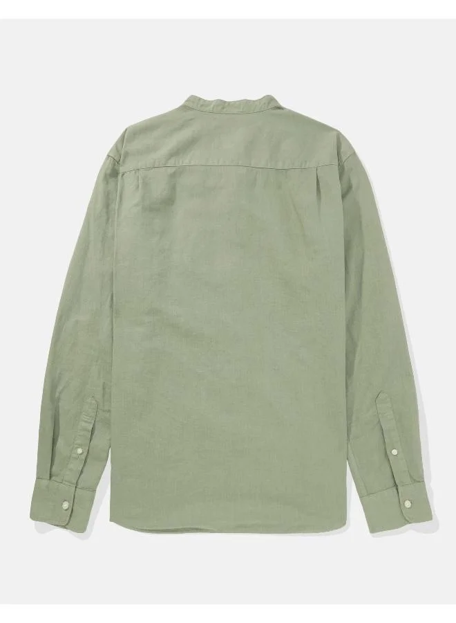 امريكان ايجل Band Collar Regular Fit Shirt