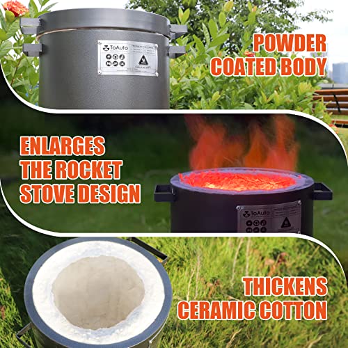 TOAUTO 6KG Upgraded Propane Melting Furnace TMF6000B-V3 Gas Kiln Kit 1300°C /2372°F for Scrap Metal Recycle Gold Silver Copper Aluminum Melting Refining Smelting - Image 3