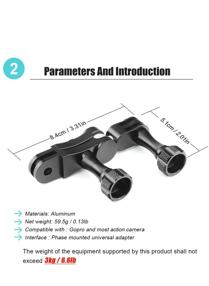 KASTWAVE Aluminum Ball Handlebar Mount 360 Rotation and Lock Any Direction, Shock-Resistant Compatible with Max Hero 9 8 DJI OSMO Action Camera - Image 3