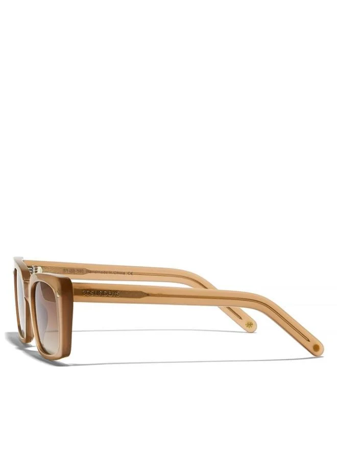 30Sundays THAT'S WOW Women Brown Sunglasses - Frame Material: Acetate - Lens Color: Brown- Frame Color: Beige - Full Rim