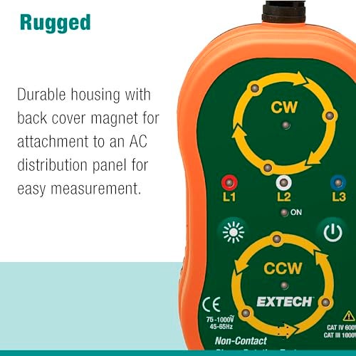 Extech PRT200 Non-Contact Phase Sequence Tester - Image 5