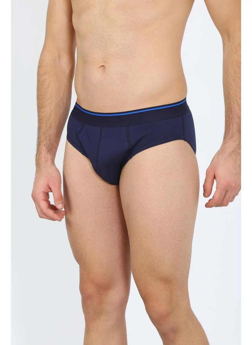 اكبينيز Men's Cotton Lycra Slip Navy Blue 40132