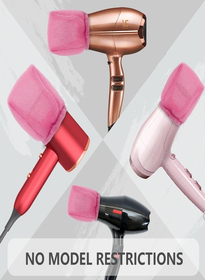 Tearom 2Pcs Travel Hair Diffuser for Hair Dryer - Compact and Portable (5.12x3.15) Travel Hair Dryer Diffuser Sock‌ Made of Soft, Heat-Resistant and Flexible Foam, Tear-Resistant and Reusable(Pink) - Image 3