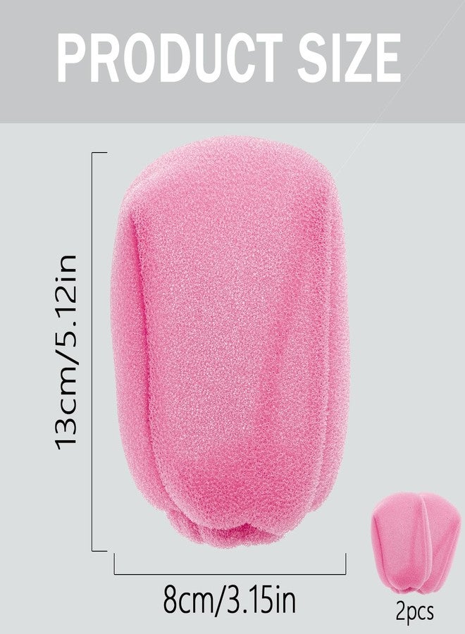 Tearom 2Pcs Travel Hair Diffuser for Hair Dryer - Compact and Portable (5.12x3.15) Travel Hair Dryer Diffuser Sock‌ Made of Soft, Heat-Resistant and Flexible Foam, Tear-Resistant and Reusable(Pink) - Image 2