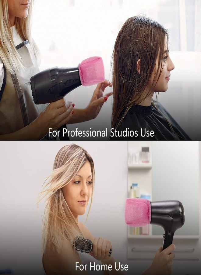 Tearom 2Pcs Travel Hair Diffuser for Hair Dryer - Compact and Portable (5.12x3.15) Travel Hair Dryer Diffuser Sock‌ Made of Soft, Heat-Resistant and Flexible Foam, Tear-Resistant and Reusable(Pink) - Image 5