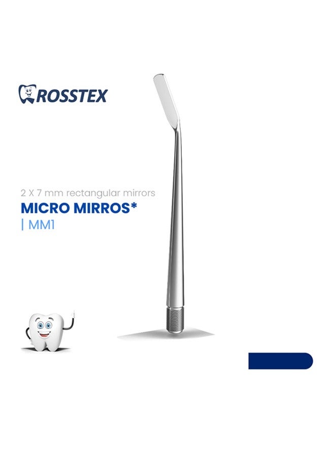 مرآة أسنان ميكرو مستطيلة 2x7 مم صغيرة