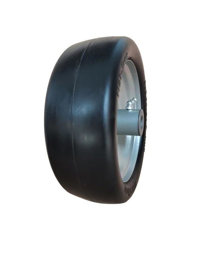 Marathon 01014 9x3.50-4" Flat Free Lawnmower Tire on Wheel, pack of 1, 4" Centered Hub, 3/4" Bushings - Image 1