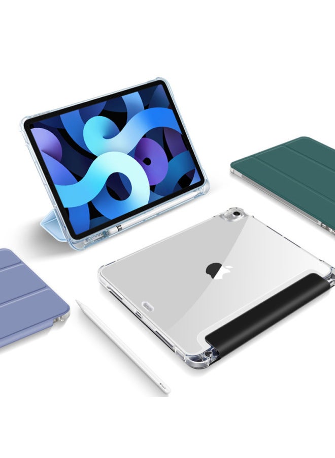 Suitable For Ipad10 Pen Slot Protective Cover 10.9 Inch Airbag Anti-fall Air45 Protective Shell Pro11 Transparent Shell-Color:Light Green-Applicable Model:PRO 11 Inch 2024 - Image 3