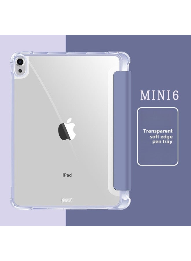 Suitable For Ipad10 Pen Slot Protective Cover 10.9 Inch Airbag Anti-fall Air45 Protective Shell Pro11 Transparent Shell-Color:Light Green-Applicable Model:PRO 11 Inch 2024 - Image 2
