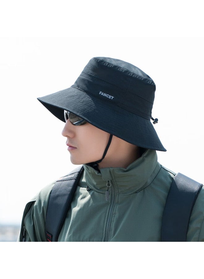 Fancet Men's Hat, Autumn Outdoor Hiking Fisherman Hat, Travel Sun Protection Wide-brimmed Bucket Hat, Uv Protection Fishing Sunshade Hat - Image 2