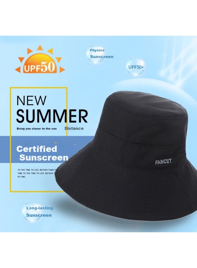 Fancet Men's Hat, Autumn Outdoor Hiking Fisherman Hat, Travel Sun Protection Wide-brimmed Bucket Hat, Uv Protection Fishing Sunshade Hat - Image 3