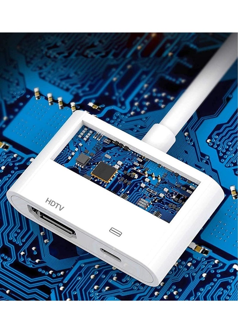 Lightning to HDMI Adapter,1080P Digital Sync Screen Converter AV Adapter with Charging Port Compatible with iPhone 12/11/XS/XR/X/8 iPad on HDTV/Monitor/Projector Support All iOS - Image 4