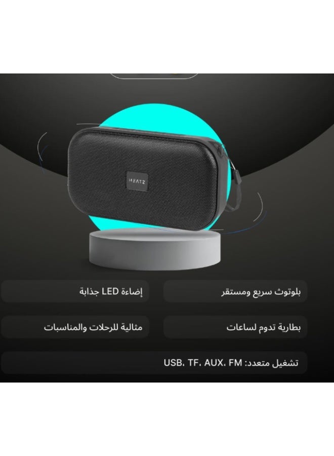 HEATZ Portable Bluetooth Speaker TWS, FM Radio, Wireless Stereo Rechargeable, Lightweight ZS32 - Image 1