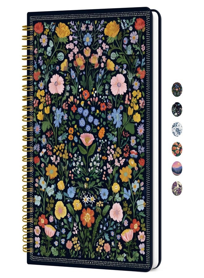 ZOTIA Lined Spiral Journal Notebook for Women, A5 College Ruled Journals for Writing, Hardcover Notebooks for Work, Note taking and Office School Supplies, 140 Pages - Celestial - Image 1