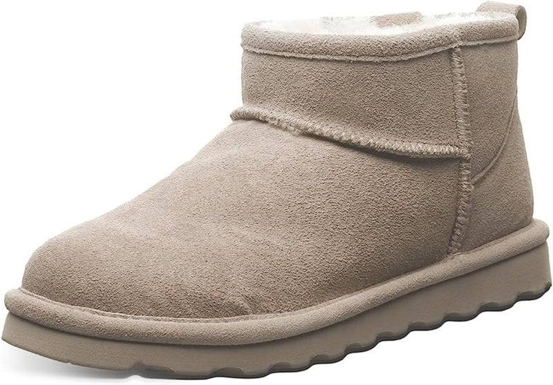 BEARPAW Women's Shorty Mushroom Size 8 | Women's Ankle Boot | Women's Slip On Boot | Comfortable Winter Boot - Image 1