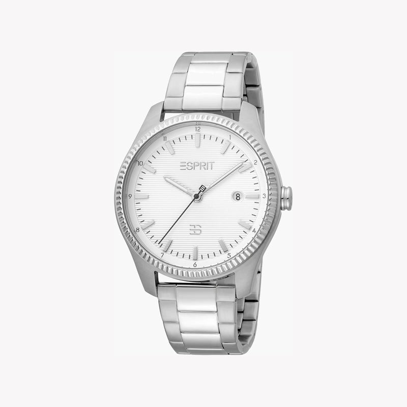 ESPRIT Men's Silver Stainless Steel Watch,Silver Dial |ES1G241M0045 - Image 1
