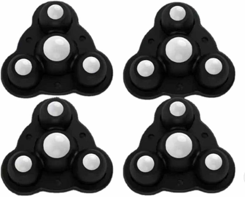 4 Pcs Heavy Duty Nylon Ball Casters 300g Silent 360 Degree Swivel Wheels For Furniture - Image 4