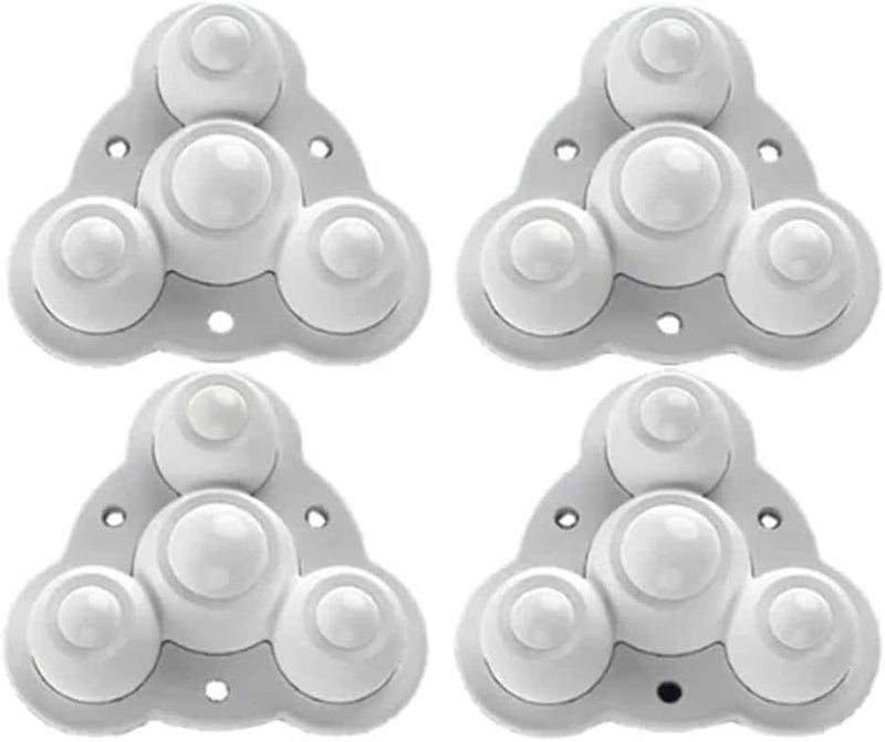 4 Pcs Heavy Duty Nylon Ball Casters 300g Silent 360 Degree Swivel Wheels For Furniture - Image 3