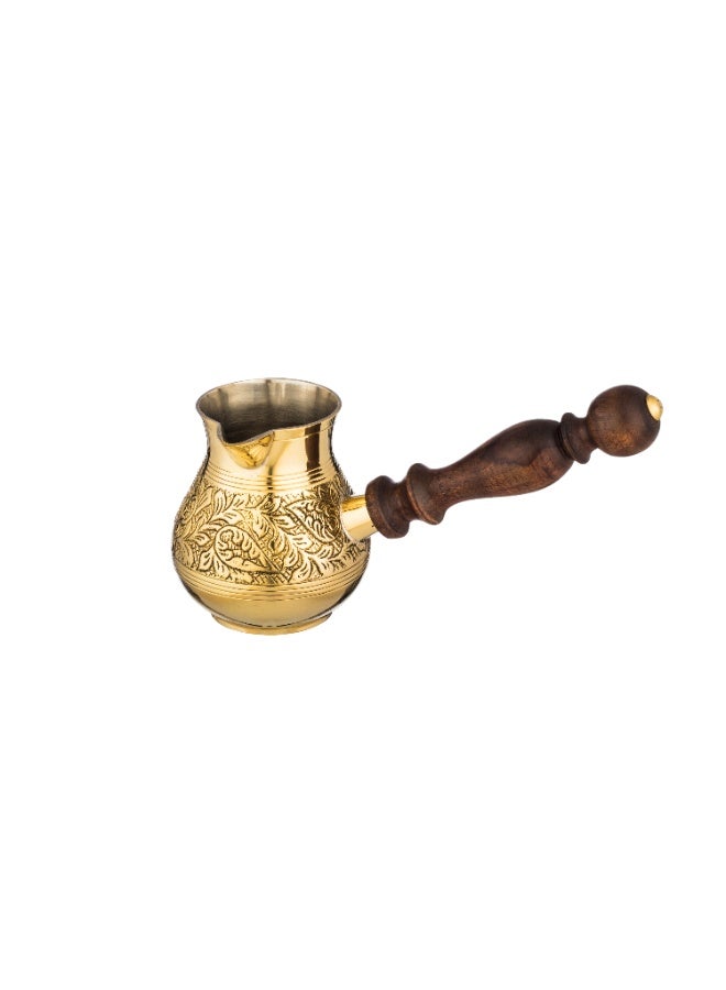 Dania Indian gold-plated copper coffee pot - Oval Turkish coffee pot, Gold Polish, 9 cm (makes 2 cups) - Image 2