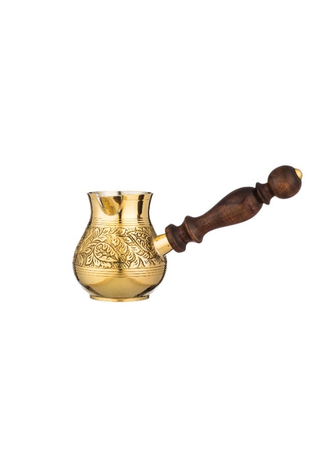 Dania Indian gold-plated copper coffee pot - Oval Turkish coffee pot, Gold Polish, 9 cm (makes 2 cups) - Image 4