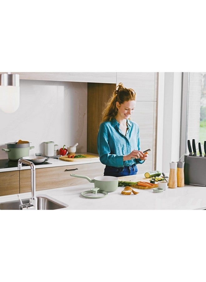 Berghoff Leo Balance Ergonomic Design Food Safe Straight Peeler Green and Grey 2 x 2 x 17.5 cm 3950535 - Image 3